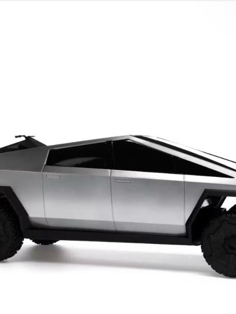 Hot Wheels RC Cybertruck-Style Remote Control Car in Gray - Picture 3 of 4